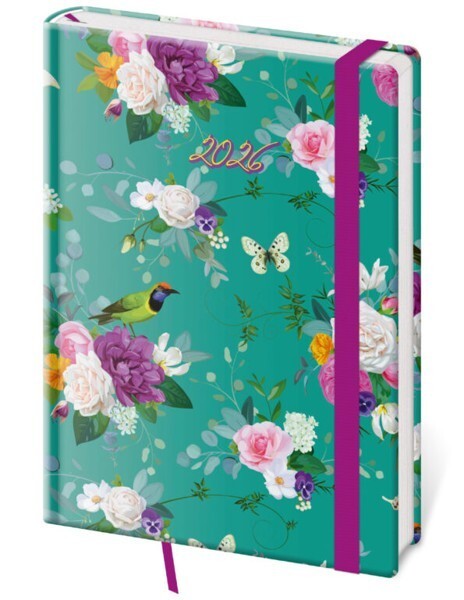 Helma 365 Denní diář A5 Vario s gumičkou - Romance - DV422-14-26