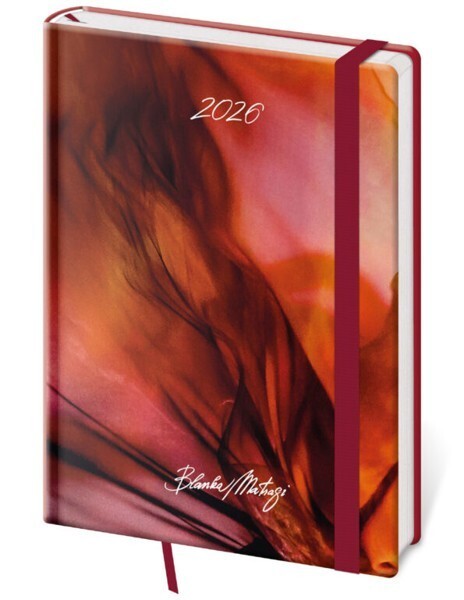 Helma 365 Denní diář A5 Vario s gumičkou - Matragi Red - DV422-32-26