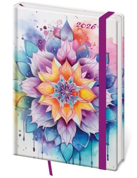Helma 365 Týdenní diář A5 Vario s gumičkou - Mystic - DV423-18-26
