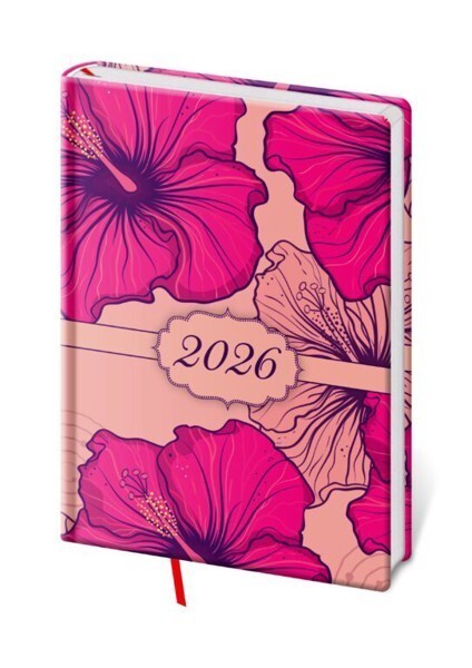 Helma 365 Týdenní diář A5  Vario Lyra - Hibiscus - DV423-36-26