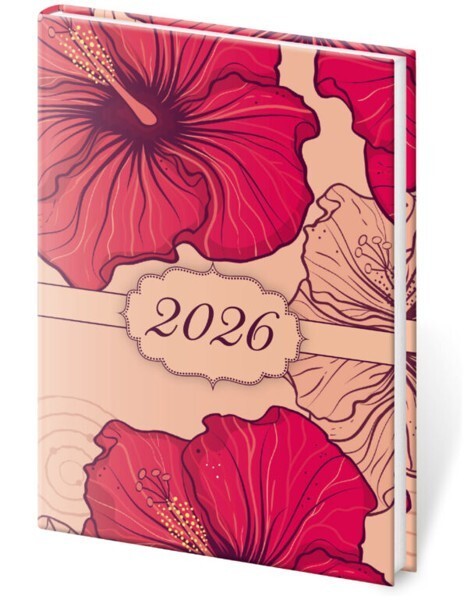 Helma 365 Týdenní diář kapesní A7 - Vario Lyra - Hibiscus - DV427-36-26