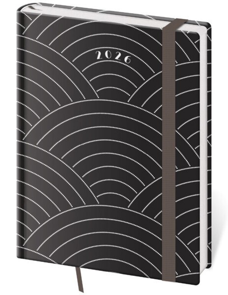 Helma 365 Týdenní diář B6 Vario s gumičkou - Round - DV433-25-26