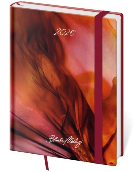 Helma 365 Týdenní diář B6 Vario s gumičkou - Matragi Red - DV433-32-26