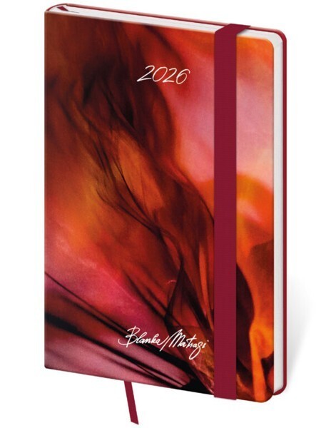Helma 365 Týdenní diář kapesní Vario s gumičkou - Matragi Red - DV436-32-26