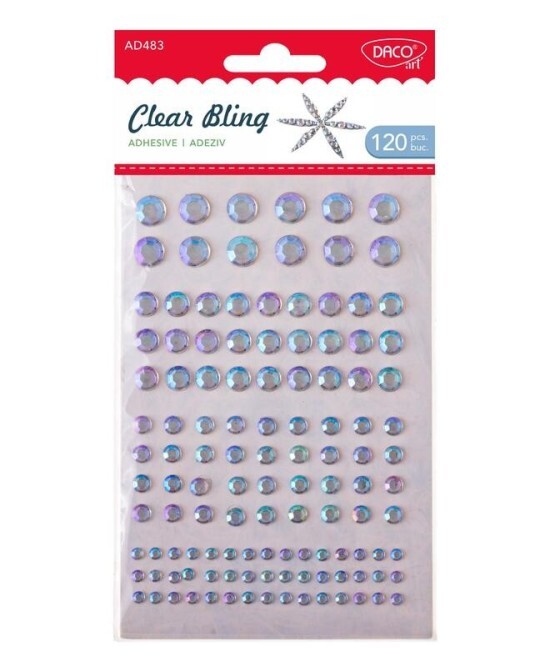 DACO Samolepicí kamínky - 120 ks - 33000-483