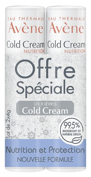 Avène Sada vyživujících balzámů na rty Cold Cream 2 x 4 g