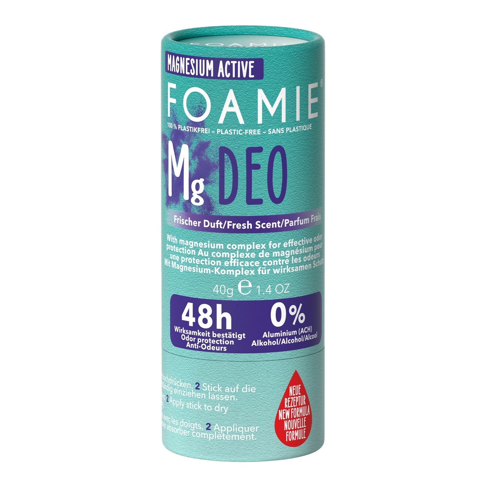 Foamie Tuhý deodorant s magnéziem Rain In The Woods (Deodorant) 40 g