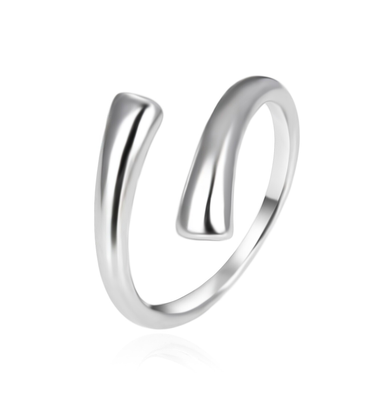 Agato Minimalistický otevřený stříbrný prsten AGT-R53X 57 mm