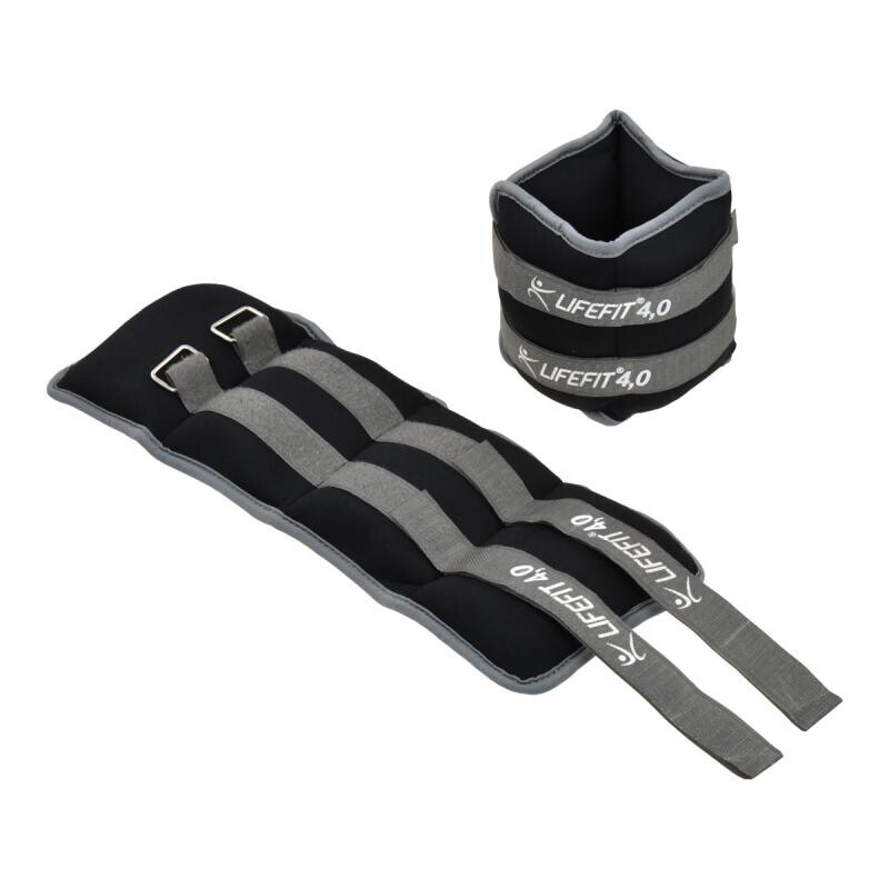 Lifefit Neoprenová zátěž kotník/zápěstí S2 2x4.0kg černá