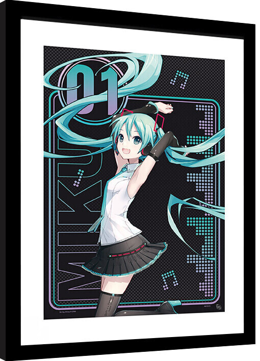 ABY STYLE Obraz na zeď - Hatsune Miku - 01, 34.3 × 44.5 cm