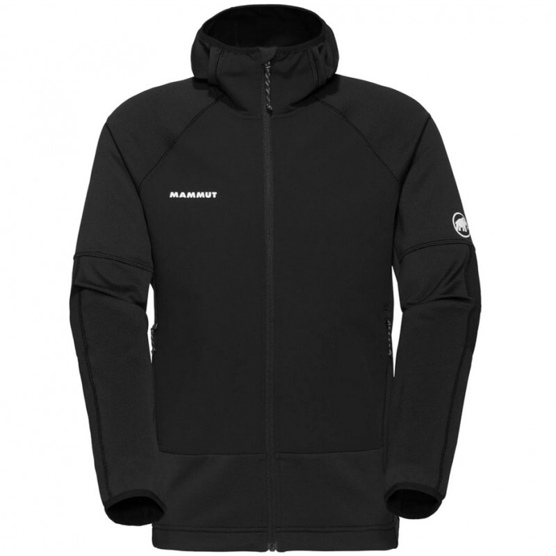 Mammut Pánská fleecová bunda Mammut Massone ML s kapucí Černá