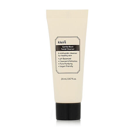 Dear, Klairs Gentle Black Facial Cleanser čistící gel na obličej 20 ml unisex