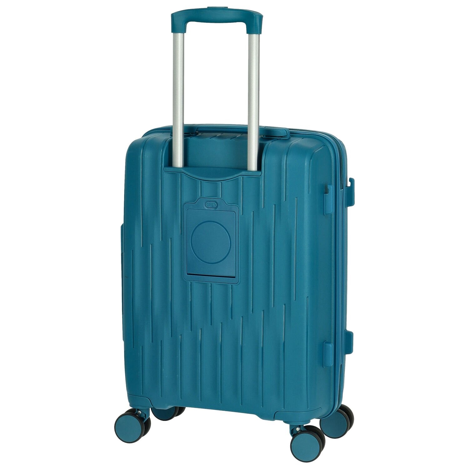 Cestovní plastový kufr Galaxy velikost S, modrý