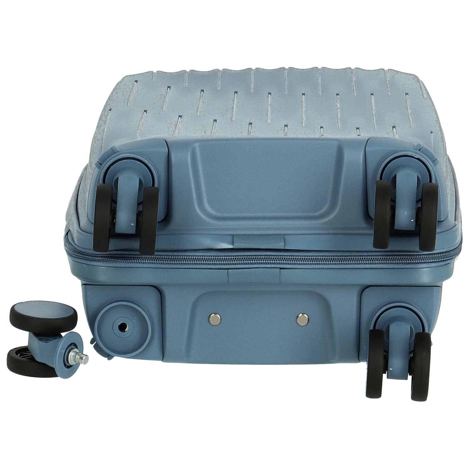 Cestovní plastový kufr Galaxy velikost SADA, džínově modrý