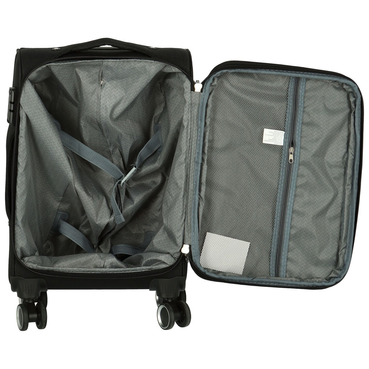 Látkový kufr Lotar velikost S, černý