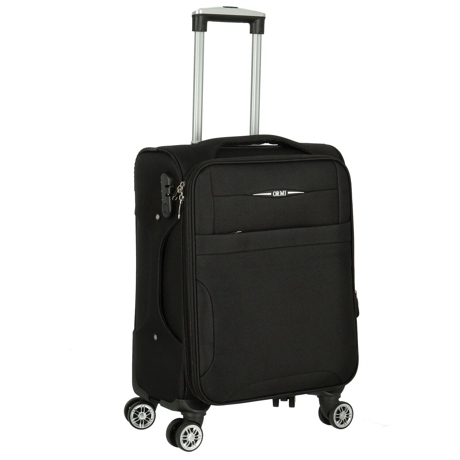 Cestovní látkový kufr Livius velikost S, černý