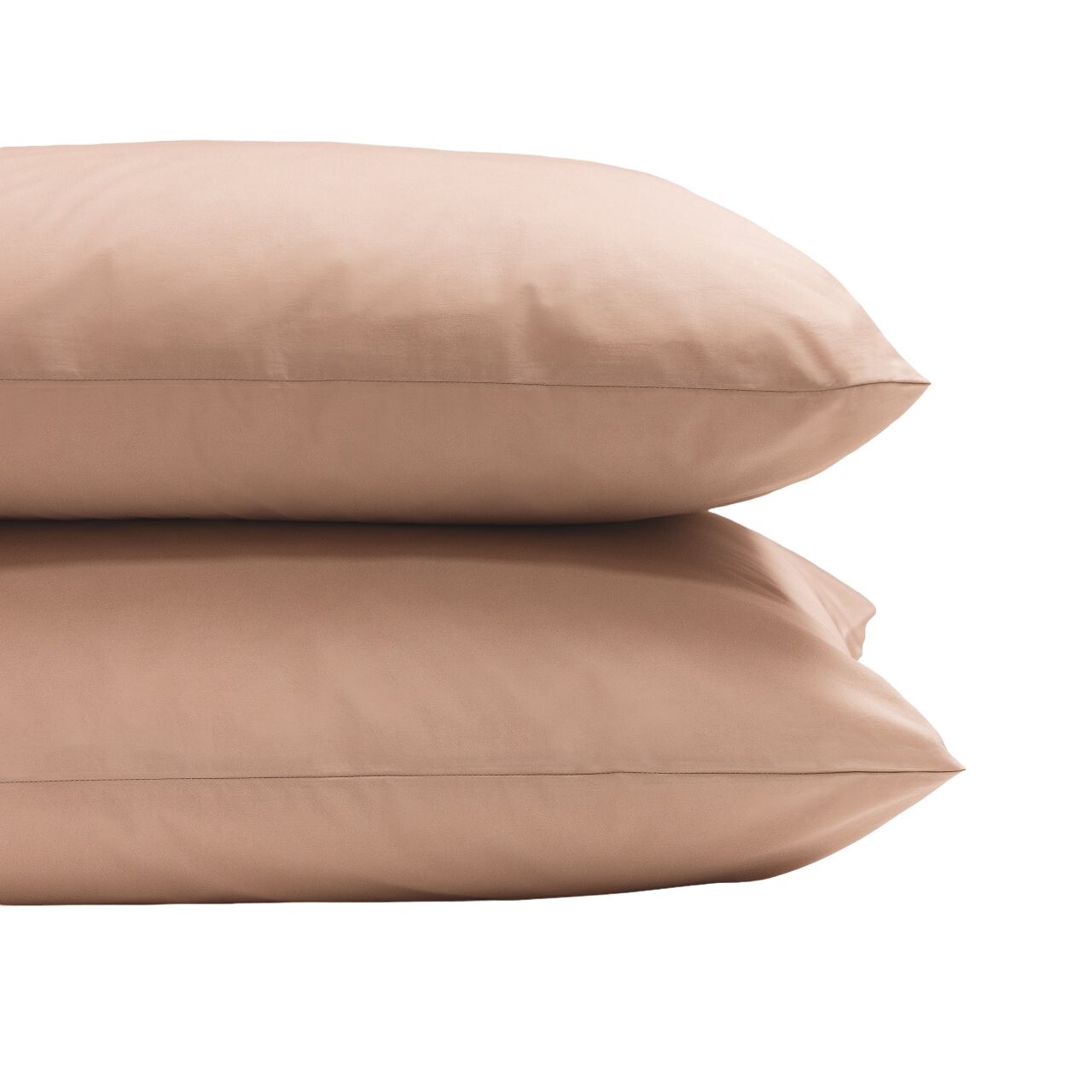 Povlak na polštář NOA 50 x 70 cm, sada 2 ks, práškově růžová, bavlna, Clarysse