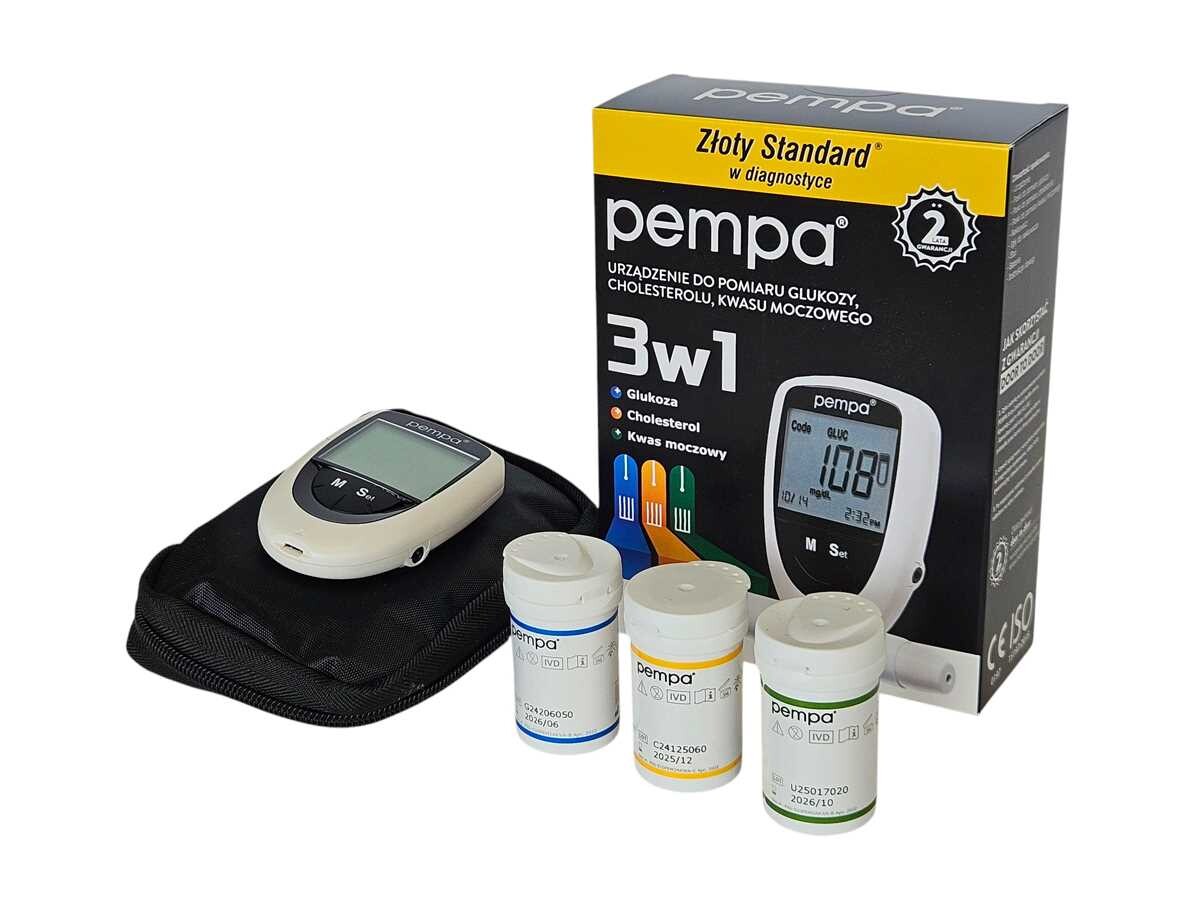 PEMPA, Poland GLUKOMETR PEMPA 3v1 (glukóza, cholesterol, ketolátky)