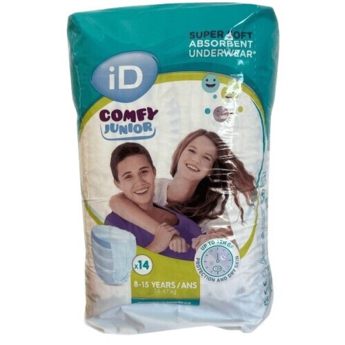 ID COMFY JUNIOR PANTS 8 -15 LET DĚTSKÉ, KALHOTKY ABSORPČNÍ NAVLÉKACÍ, 1 425 ML, 24