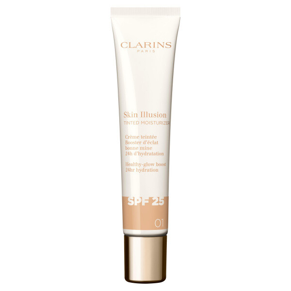 Clarins SKIN ILLUSION TINTED MOISTURIZER SPF25 zatónovaný hydratační krém  - 01 40 ml