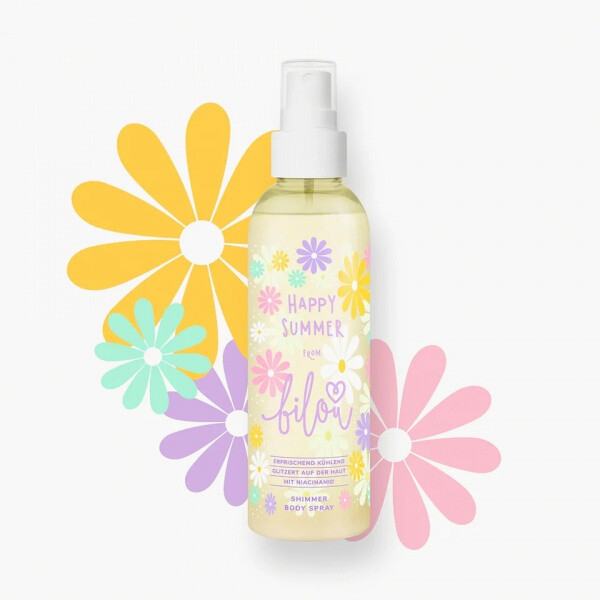 Bilou Třpytivý tělový sprej Happy Summer třpytivý tělový sprej  150 ml