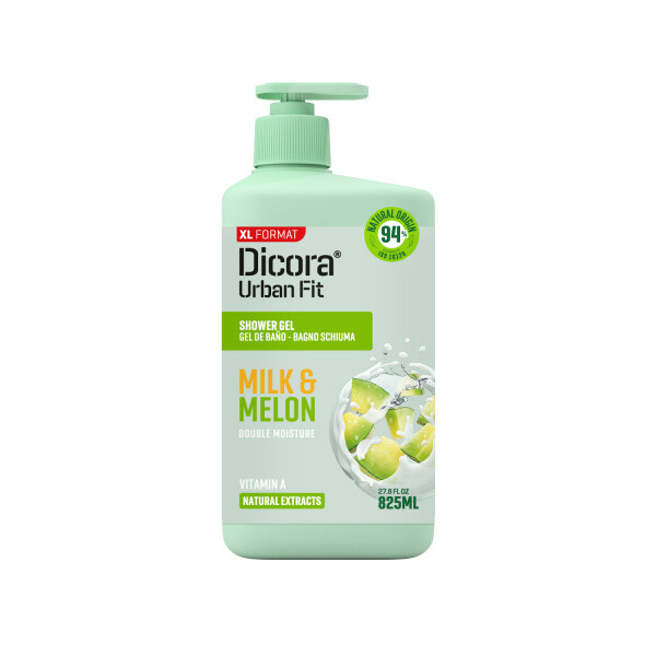Dicora Urban Fit vitamin A Milk & Melon sprchgový gel mléko & meloun  825 ml