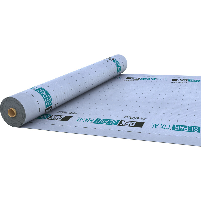 Parozábrana celoplošně samolepicí DEKSEPAR FIX AL šířka 1,5 m (75 m2/role)