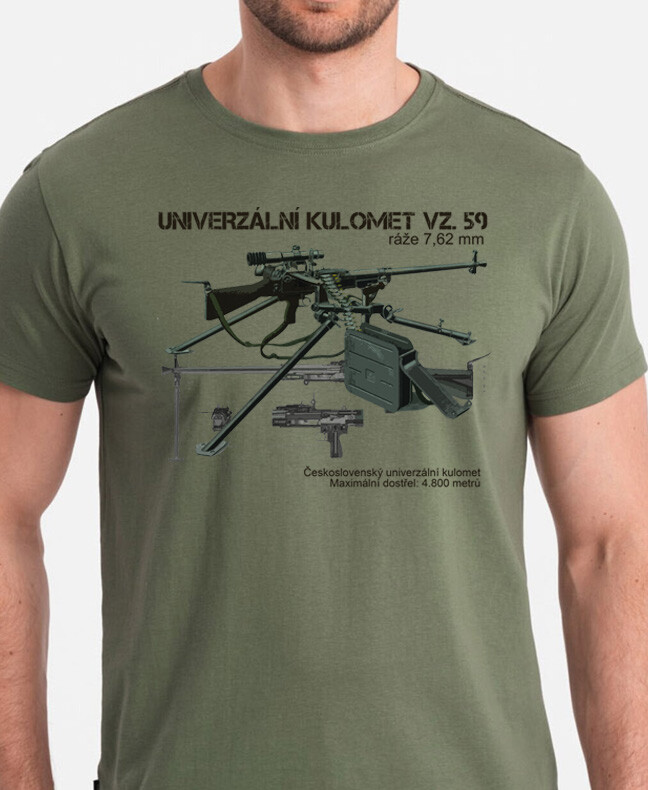 Triko Striker Univerzální kulomet vz. 59 - olivové, M