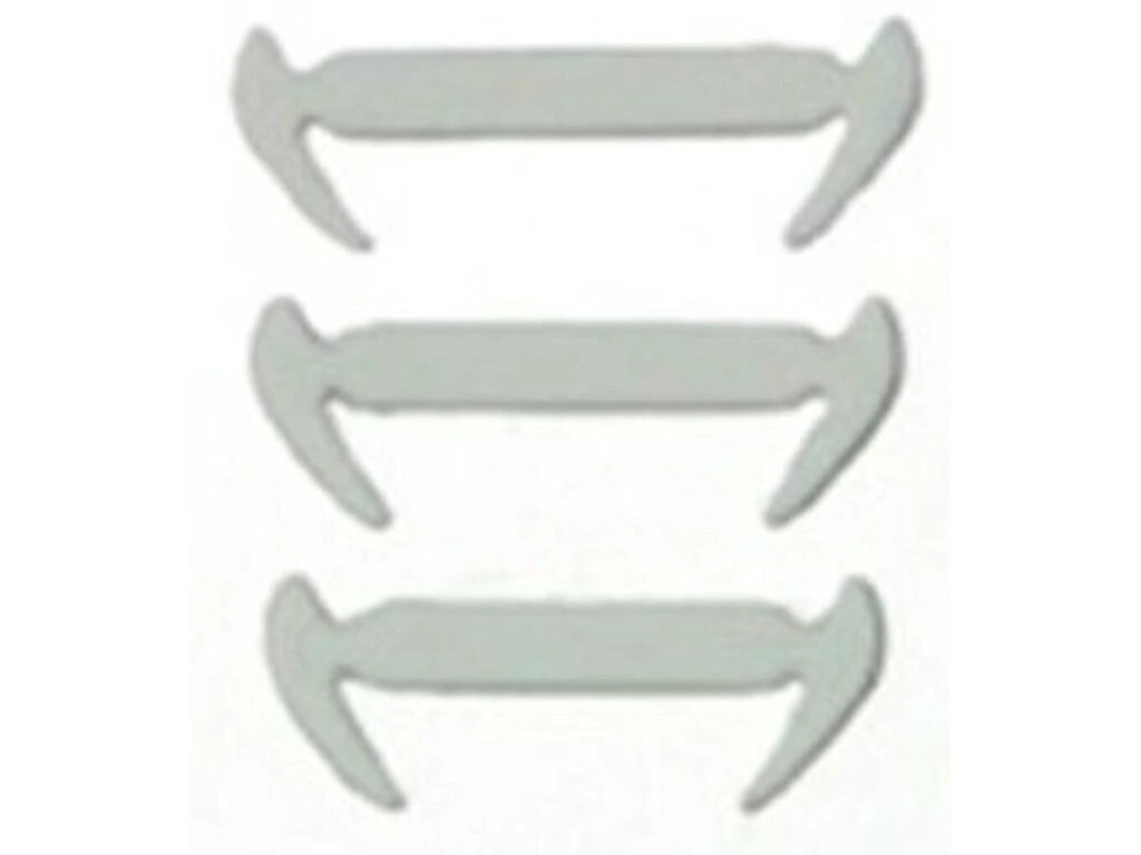 Silikonové tkaničky 6 ks - bílé, 140