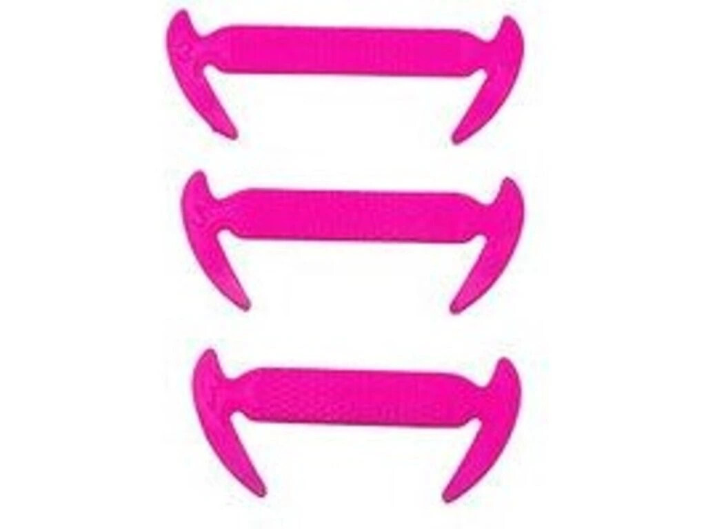 Silikonové tkaničky 6 ks - růžové, 140