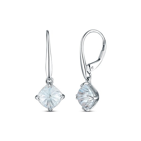 Náušnice s topazem 334-956-ST4214 2.95g