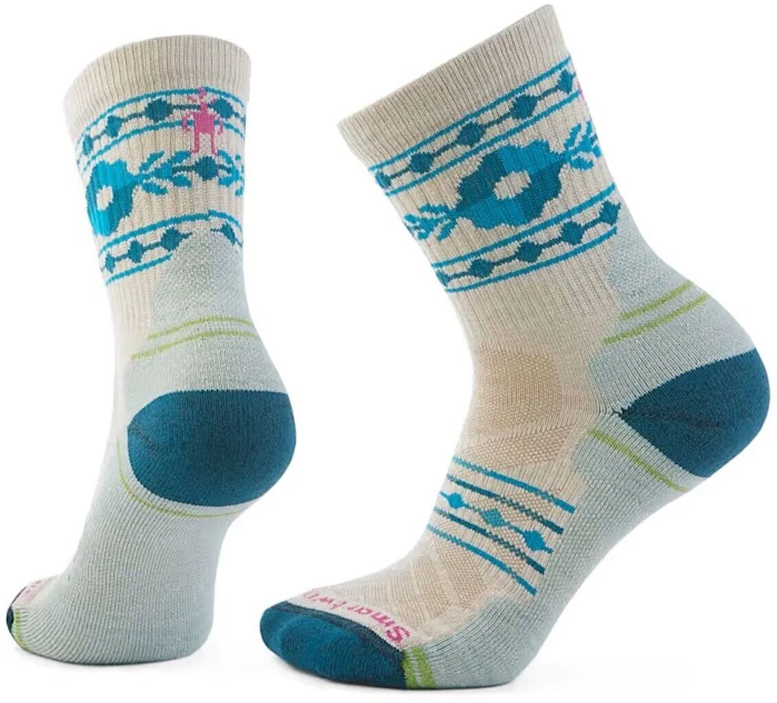 Smartwool W HIKE LIGHT CUSHION RETRO FLRL MD CR SC moonbeam Velikost: M