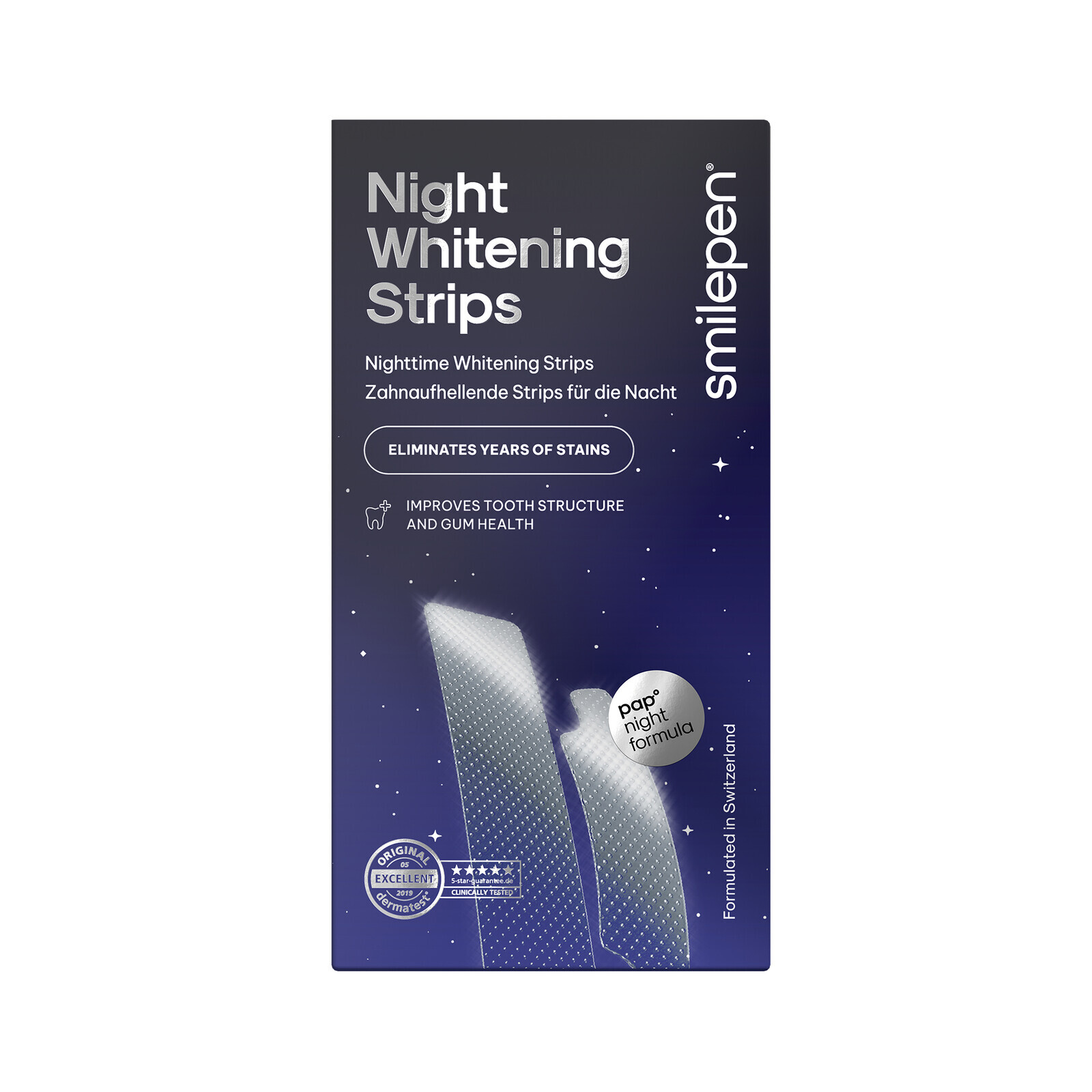 Smilepen Night Whitening Strips, sada nočních bělicích pásek (10×2)