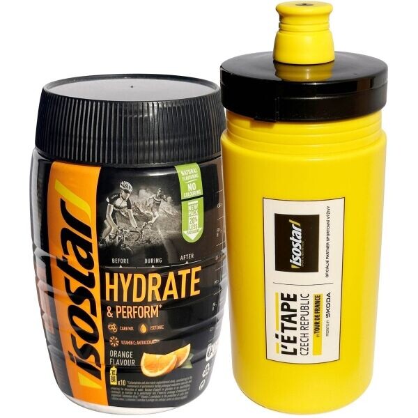 Isostar PWD 400 G POMERANČ + BIDON L'ÉTAPE 550 ML Iontový nápoj + bidon, , velikost