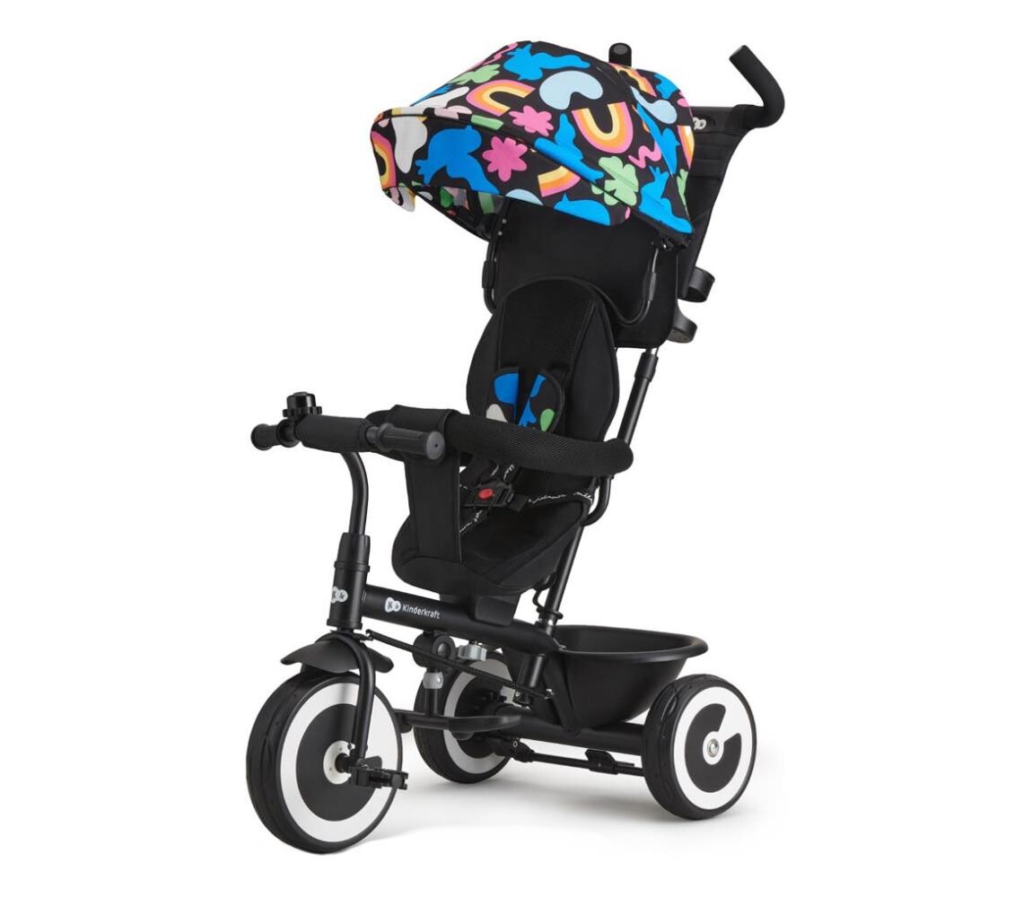 Kinderkraft KINDERKRAFT - Dětská tříkolka ASTON Happy shapes
