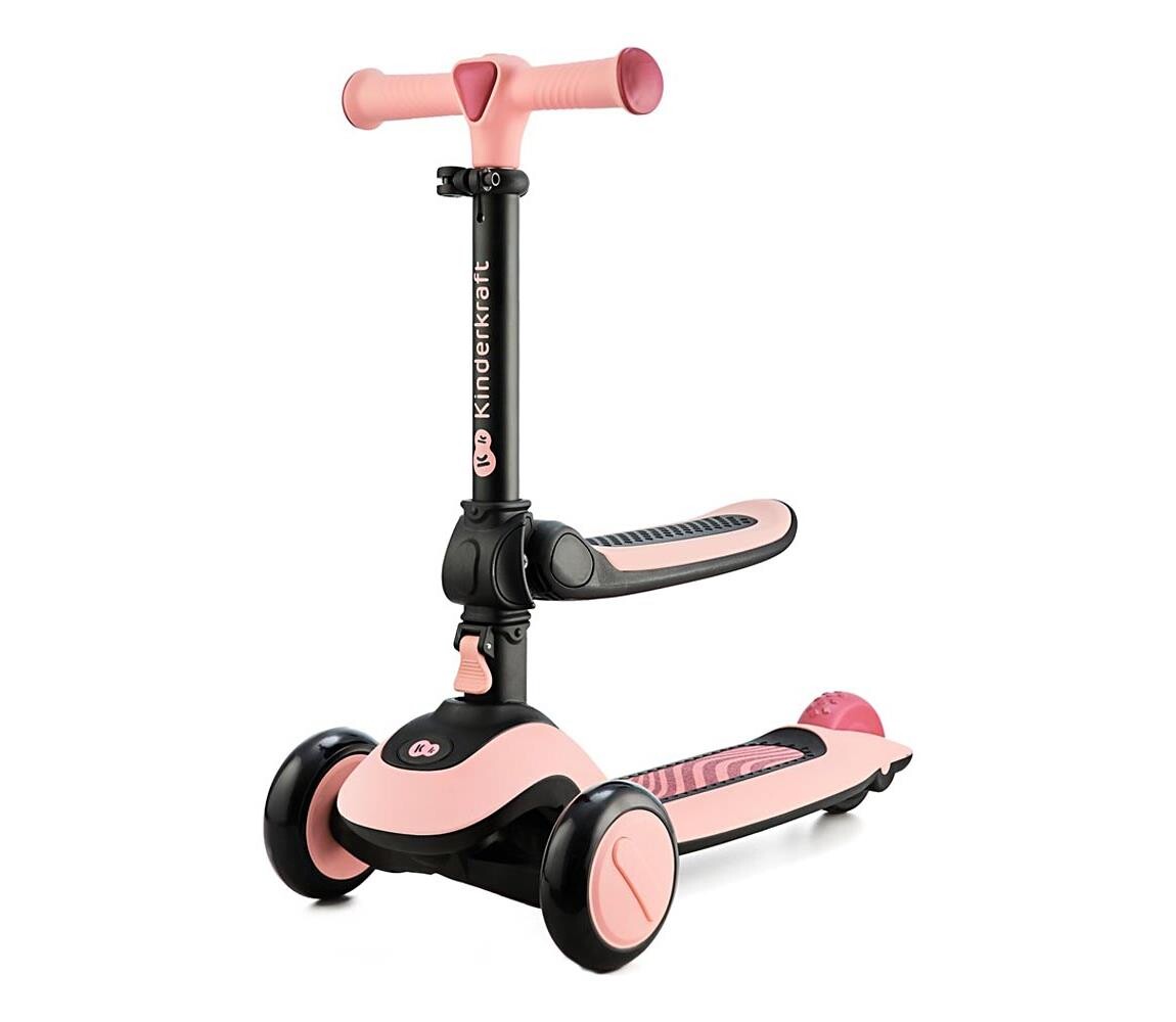 Kinderkraft KINDERKRAFT - Dětská koloběžka 2v1 HALLEY Rose pink