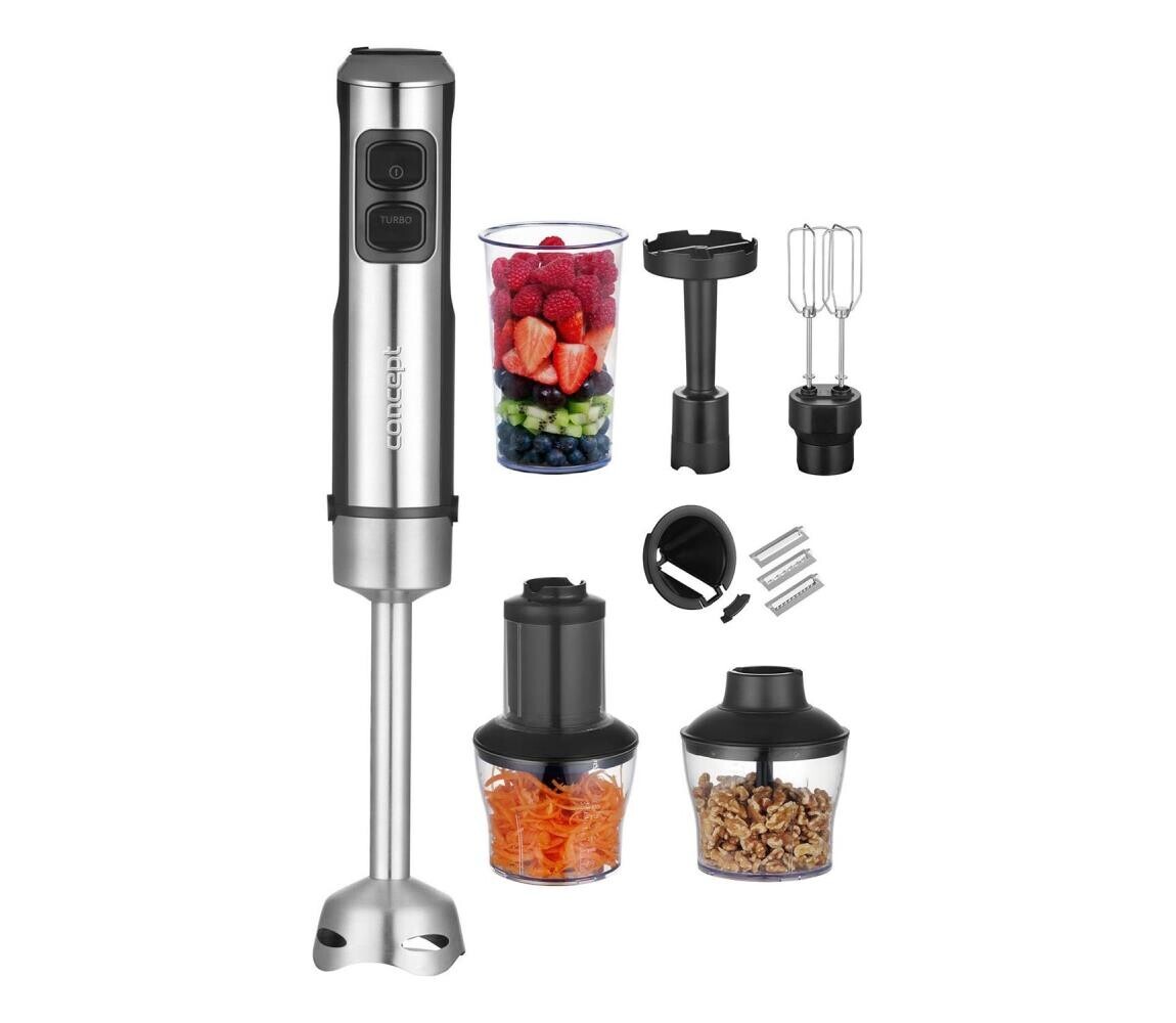 Concept Concept TM5510 - Tyčový mixér s příslušenstvím 1500W/230V černá/nerez