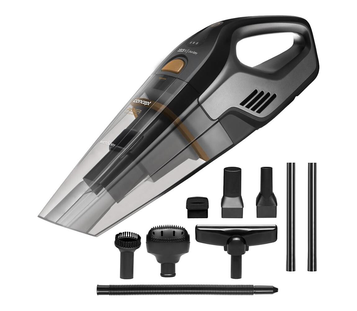 Concept Concept VP4353-Ruční vysavač WET & DRY RISER EXTENSION 110W/18,5V 2200 mAh černá