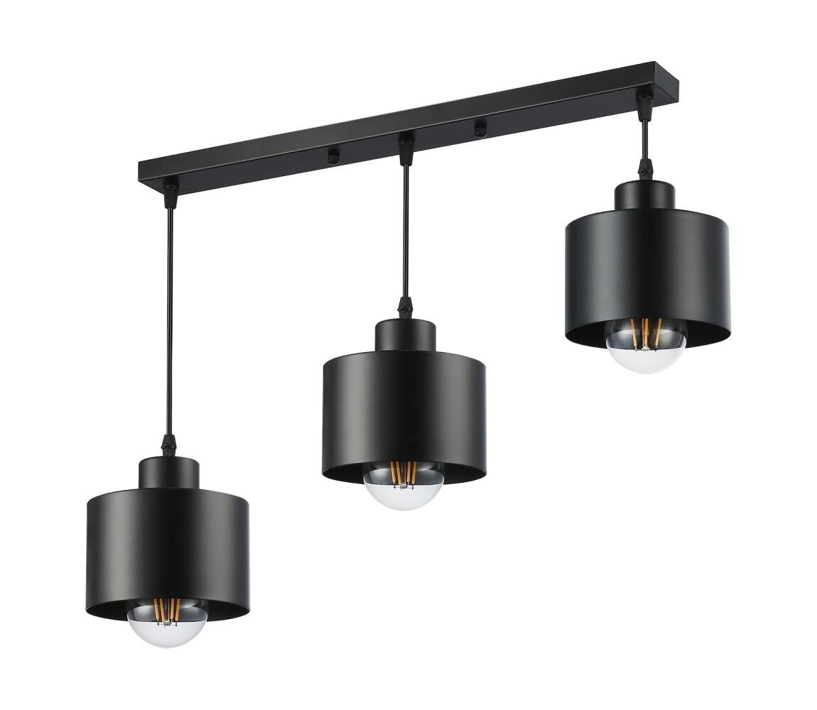 Lustr na lanku 3xE27/35W/230V černá
