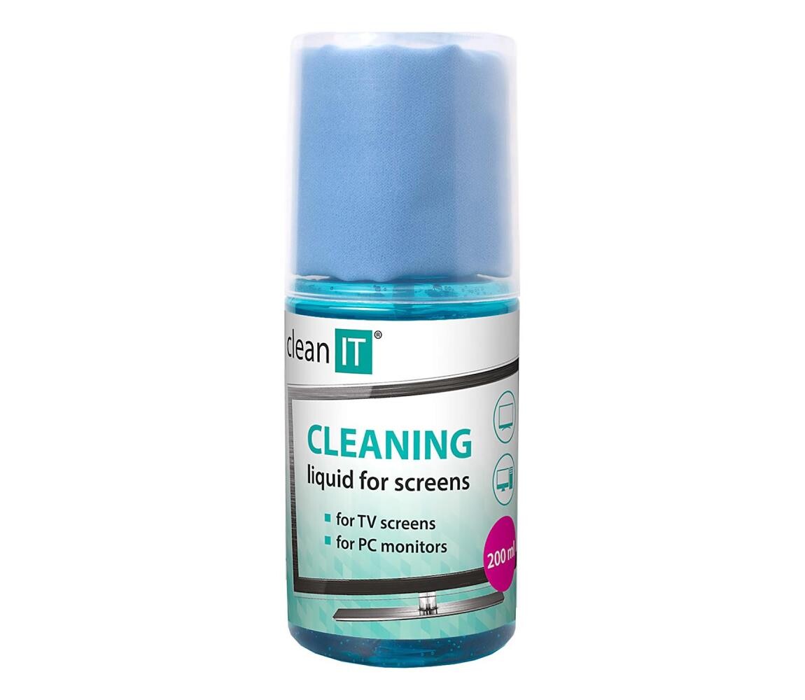 CLEAN IT CLEAN IT CL-180 - Čistící roztok na obrazovky s utěrkou 200 ml