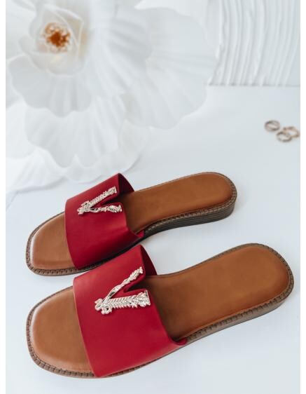 Dámské pantofle SOLVINA červené