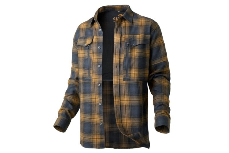 Košile s dlouhým rukávem Ezmar All Year žluto-šedá XL