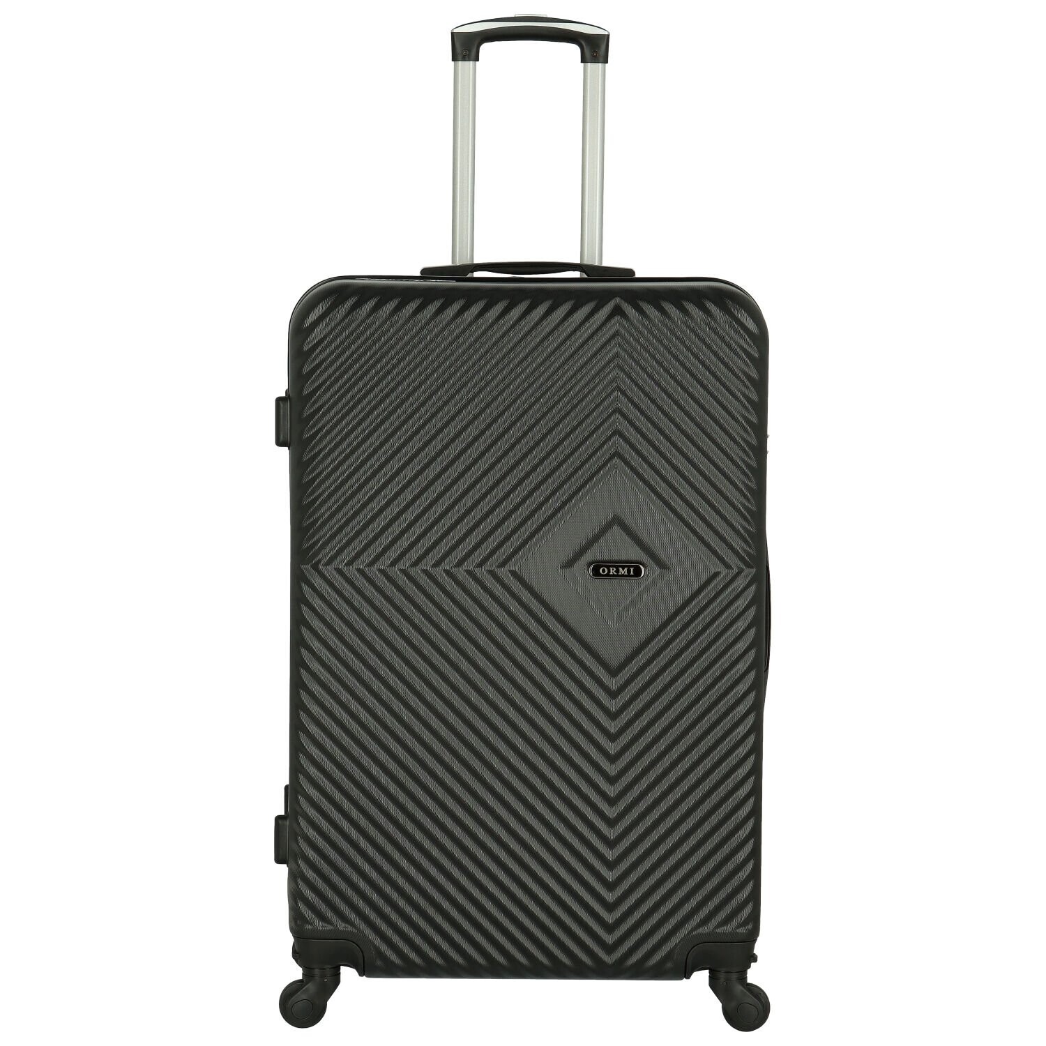 Cestovní plastový kufr černý - Ormi Pascal L černá