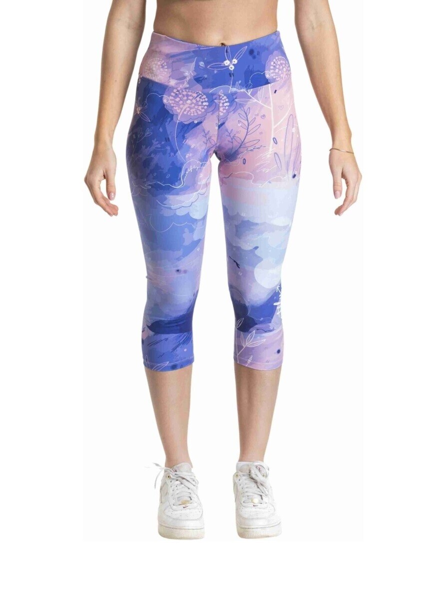 Dámské legíny meatfly edna růžová/fialová/bílá xs