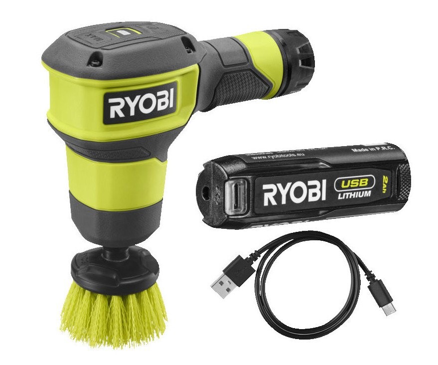 Ryobi RSCR4-120G USB Lithium aku kartáč 4V 1x2.0Ah