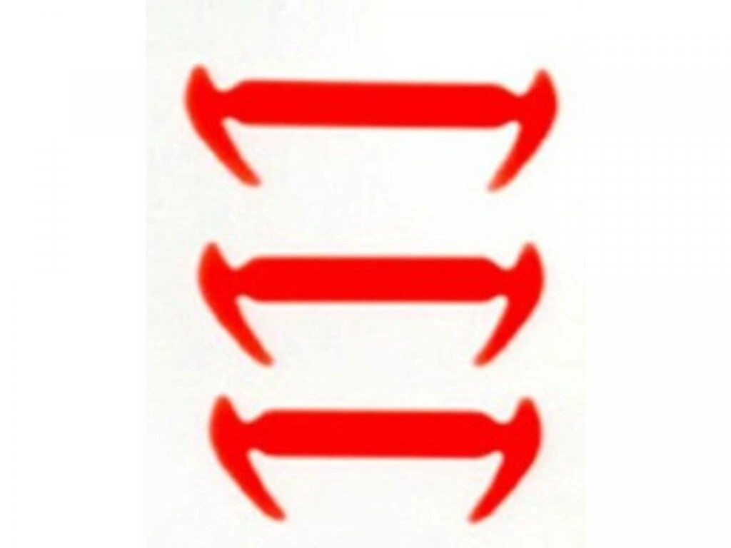 Silikonové tkaničky 6 ks - oranžové, 140