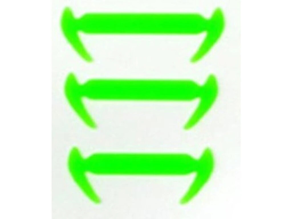 Silikonové tkaničky 6 ks - zelené, 140