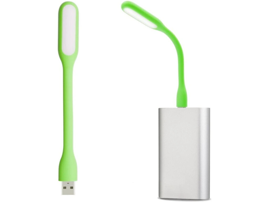 Ohebná USB lampička - zelená