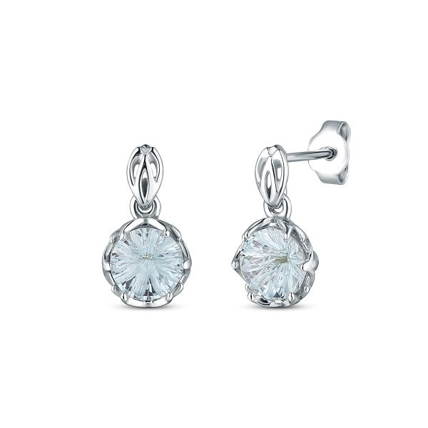 Náušnice s topaz 334-956-ST4112 3.80g