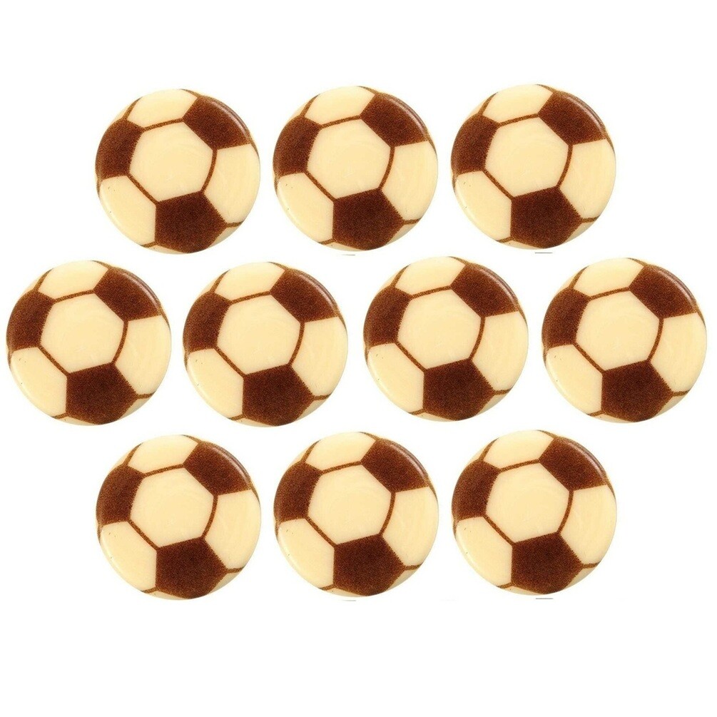LEMAN DECORATIONS LEMAN Čokoládová dekorace Fotbalový míč 10ks Množství v balení: 10 ks